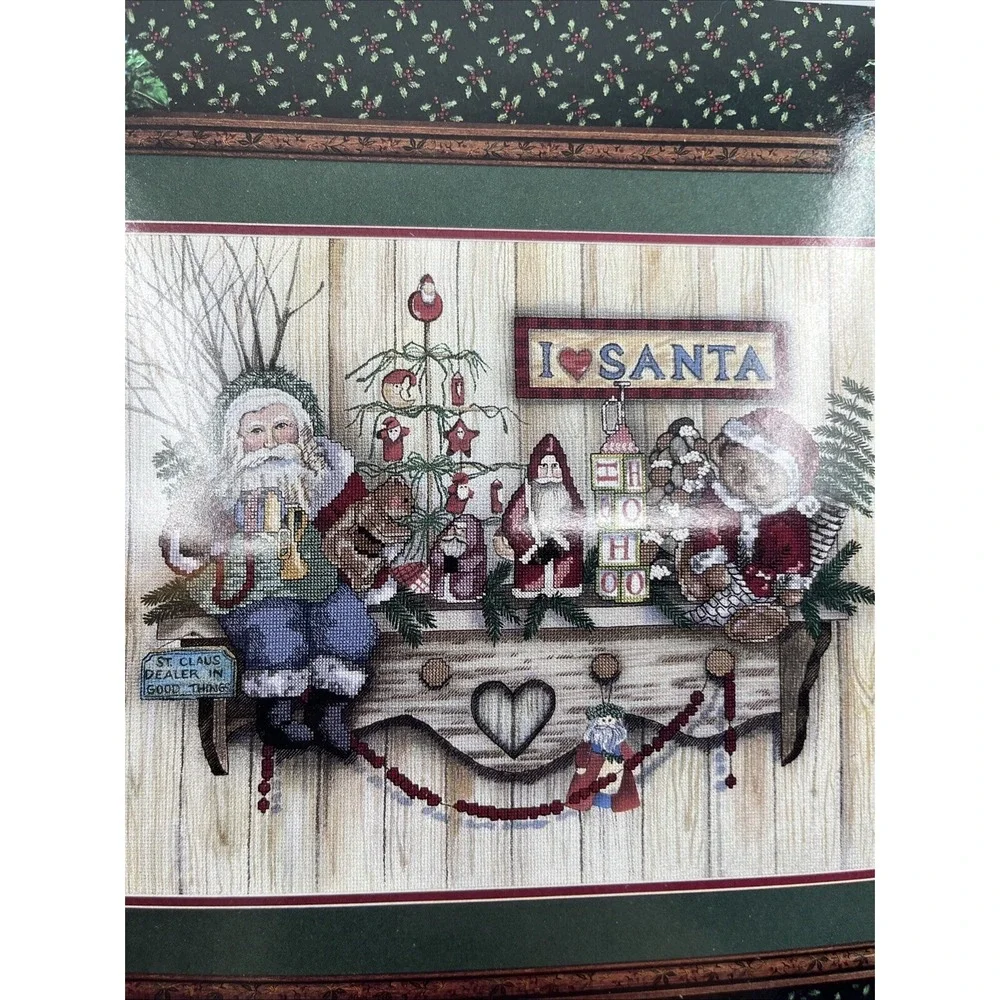 Santa Cross Stitch Pattern Needle Thread Instructions 18